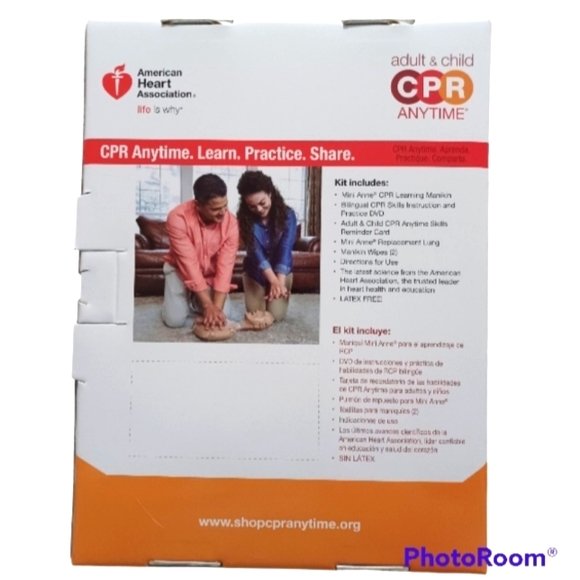American Heart Association Adult & Child CPR Anytime Kit. - Picture 2 of 7